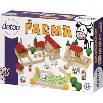 Detoa Dřevěná stavebnice Farma