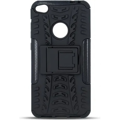 Samsung Силиконов калъф кейс за Samsung J6 Plus противоударен със стойка черен