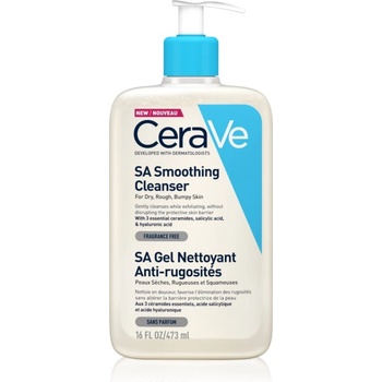 CeraVe Cleansers SA Smoothing Cleanser почистващ и омекотяващ гел за суха кожа 473ml