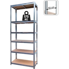 Geko Regál 222 x 110 x 50 cm 6 polic 62498 GWI0612