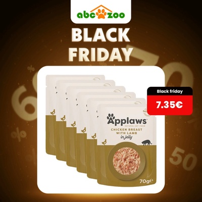 Applaws s kuracími prsiami a jahňacím v želé 6 x 70 g