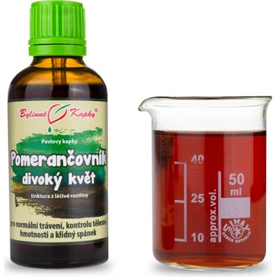 Bylinné kapky Pomarančovník divoký horký kvet bylinné kvapky tinktúra 50 ml