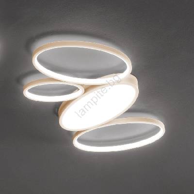 Ondaluce - димируемо LED таванно осветително тяло RICE LED/34W/230V 45x80 см златисто (OND0007)