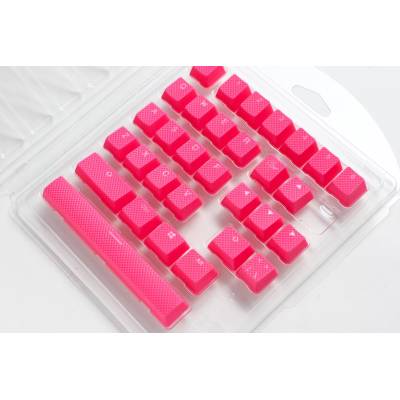 Капачки за механична клавиатура Ducky Pink 31-Keycap Set Rubber Backlit Double-Shot US Layout (ACC-31-USRDPNNO2)