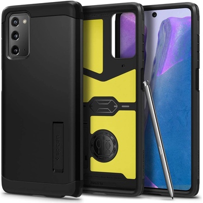 Spigen Tough Armor Case - хибриден кейс с най-висока степен на защита за Samsung Galaxy Note 20 (черен)