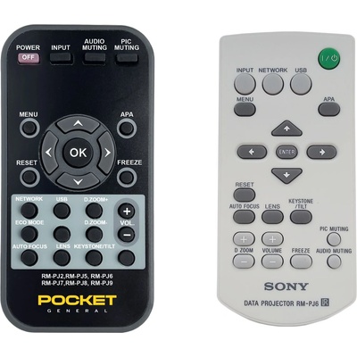 General Sony rm-pj2, rm-pj5, rm-pj6, rm-pj7, rm-pj8, rm-pj9 - дистанционно управление дубликат (rm-pj2, rm-pj5, rm-pj6, rm-pj7, rm-pj8, rm-pj9)