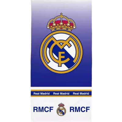 Real Madrid FC osuška Real Madrid RMCF modro biela 70 x 140 cm