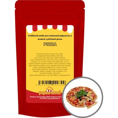 Popkornovač.cz Příchuť na popcorn Pizza 50 g