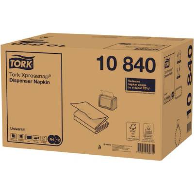 TORK Papierové servítky do zásobníka Xpressnap Natural N4 1125 ks