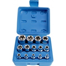 S-P14ES Nástrčné hlavice 1/4", 3/8" a 1/2" TORX-E,E4-E24, sada 14 ks - SATRA