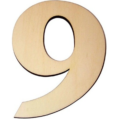 Domové číslo popisné DREVO č.9