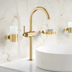 GROHE Atrio XL висок едноръкохватков смесител за умивалник, златист гланц, Cool Sunrise (32647GL3)