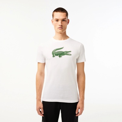 Lacoste pánske tričko Big Logo Core Performance T-Shirt white green