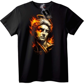 NOONEBRAND Тениска Огнен Бог - 5XL, White