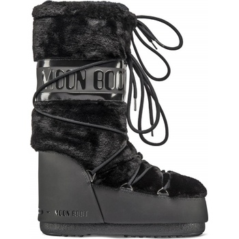 Moon Boot Classic Faux Fur black čierna