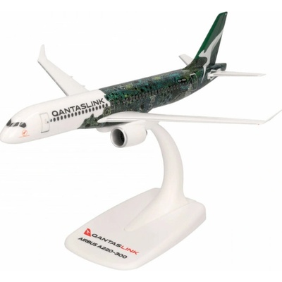Herpa Airbus A220-300 BD-500-1A11 QantasLink "Minyma Kutjara Tjukurpa" Colors Named "Minyma Kutjara Tjukurpa" Snap-Fit 1:200
