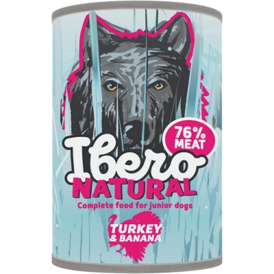 Ibero Complete Low Grain Junior Turkey & Banana 6 x 400 g