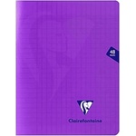 Clairefontaine Калиграфска тетрадка 24 x 32 см, PVC подвързия, лилава, 48 листа Clairefontaine