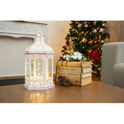 Lampička MagicHome Vianoce Morocco, 30x mLED, bílá, 3xAAA, plast, časovač, 18x15x32 cm