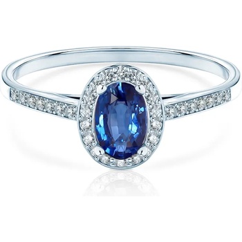 Image 1 of SAVICKI Пръстен Heart of The Ocean: бяло злато, син сапфир