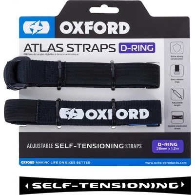 Atlas D-Ring 2 ks OXFORD černá – Zboží Dáma