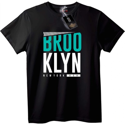 NOONEBRAND Тениска Brooklyn New York - 6XL, Black