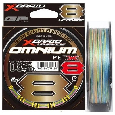 YGK Pletená Šňůra X-Braid Upgrade Omnium X8 150m Multicolor PE0,6 0,132mm 6,4kg – Zboží Dáma
