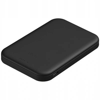 Uniq Lyden Lexa 5000 mAh магнитна преносима зарядна станция, черна (UNIQ-LYDENLEXA-DBLACK)