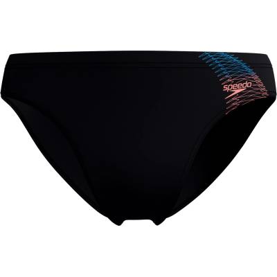 Speedo Мъжки бански слипове Speedo Medley Logo 7cm Brief Swim brief - Black / Neon Coral - размер 3 (EU) (050-2150-0213)