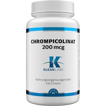 KLEAN LABS Хром пиколинат 200 mcg - 90 капсули