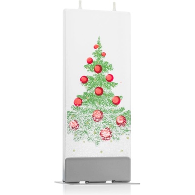FLATYZ Holiday Christmas Tree with Snow свещ 6x15 см