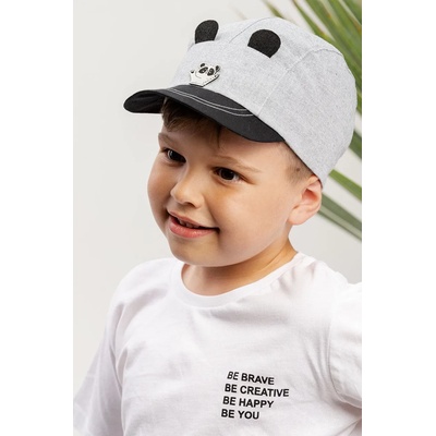 Jamiks Детска шапка Jamiks в сиво с апликация (PANDA.JLE044.B)