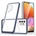 HQWear Прозрачен кейс 3в1 за Samsung Galaxy A32 5G с гел рамка, син (9145576242704)