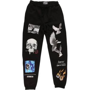 PRIMITIVE мъжки панталони (суитчъри) PRIMITIVE x GUNS N' ROSES - Don't Cry - черен - pa323552-blk