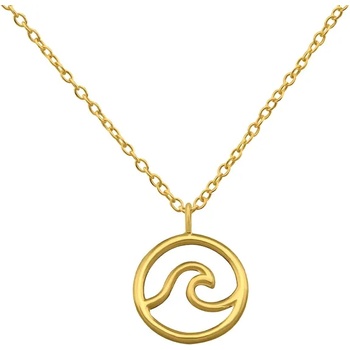 Image 1 of SAVICKI Зодиакално колие savicki. Водолей: позлатено сребро