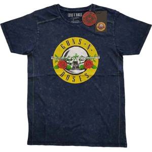 Guns N' Roses Classic Logo Navy Blue S Риза (GNRSWASH02MN01)