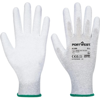 Portwest ab199 esd / Антистатични ръкавици, 12 броя в опаковка - Сиви m (ab199grrm)