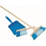 Goki Blue cleaning kit, brush + dustpan