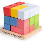 Bigjigs Toys Дървен сгъваем куб (BJ33020)