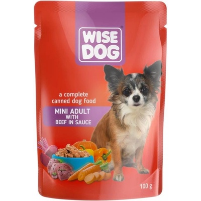 Wise dog Adult Small s hovädzím mäsom v omáčke 100 g