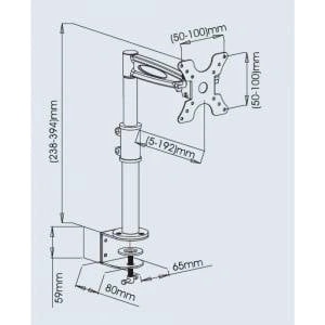TECHLY LCD Desk Mount (301184) 13-27