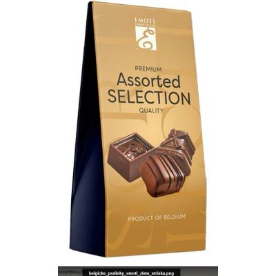 Emoti Vánoční belgické pralinky Assorted Selection 48 g