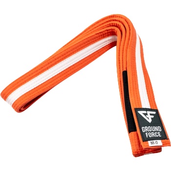 Ground Force Оранжев колан с бяла ивица за деца от Ground Force (GF-belt-kids-orange-whitestripe-M4)