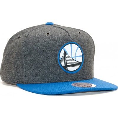 Mitchell & Ness Golden State Warriors Hardwood Classic Woven Reflective Charcoal/Blue Snapback Šedá Modrá Modrá