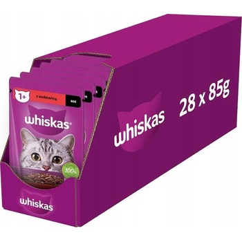 Whiskas hovězí ve šťávě 28 x 85 g