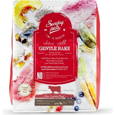 Sunday Pets Gentle Bake Adult Small & Medium Beef 36 g