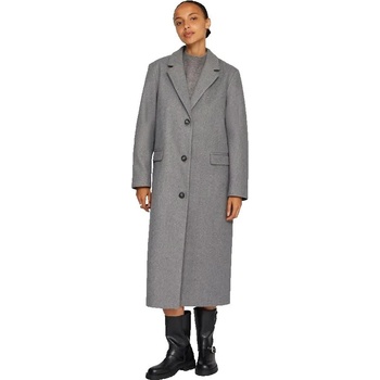 VILA Палто Vila Solo coat - Grey (Medium Grey Melange)