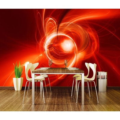 Dimex XL-234 vliesová fototapeta na zeď Červený abstrakt rozměry 330 x 220 cm