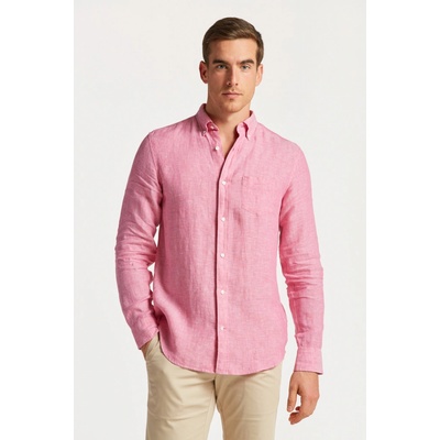 Gant košeľa reg linen ružová