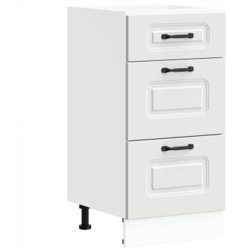 vidaXL Кухненски шкаф, "Kalmar", бял, инженерно дърво (854240)